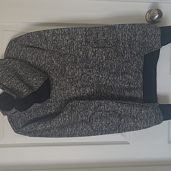 Vintage Mens pullover hoodie salt and pepper size S - Picture 7 of 8